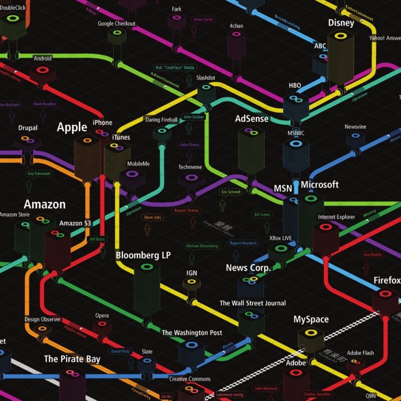 Trendy web city map